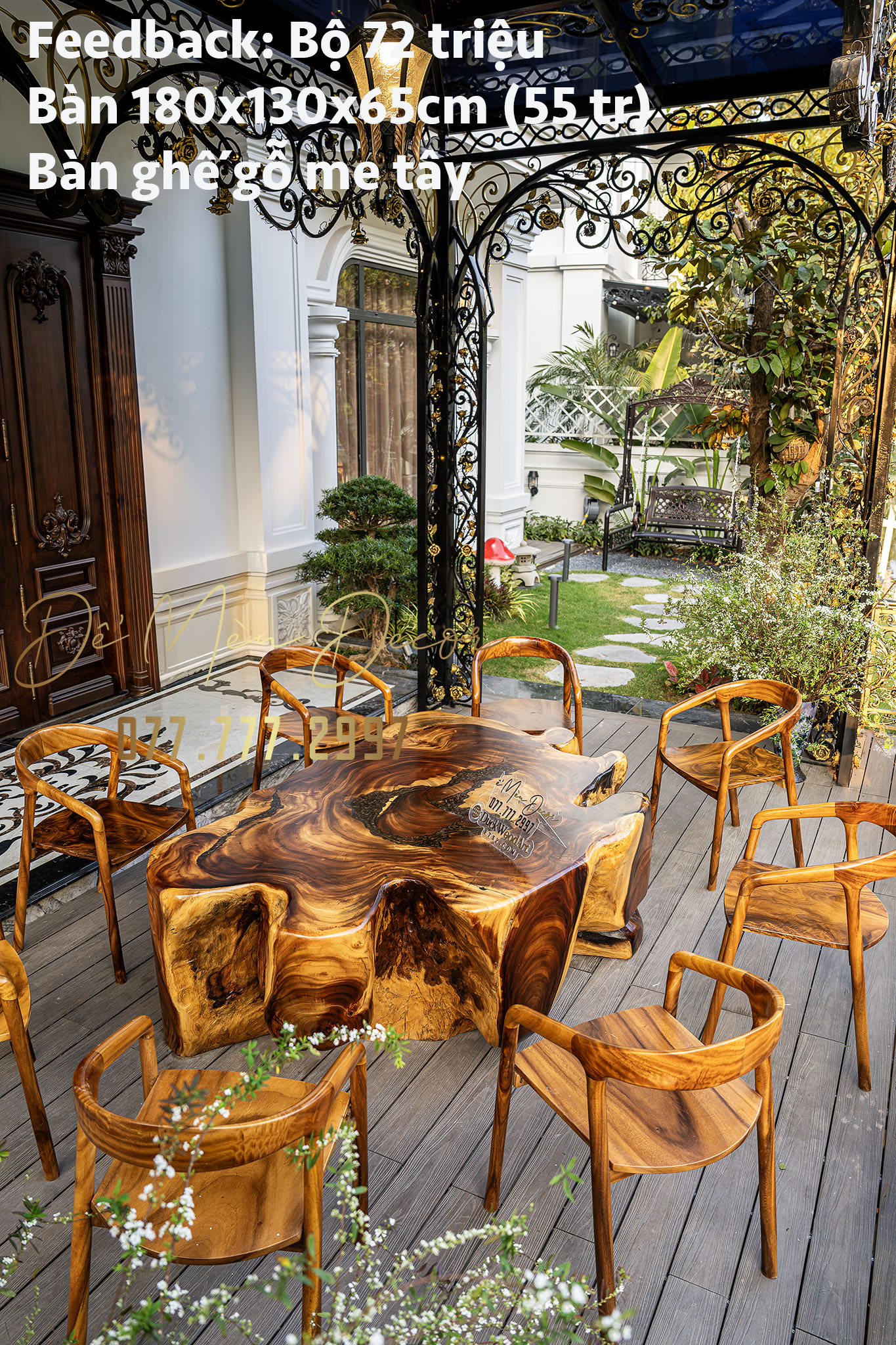 Bàn sofa, Bàn tròn, Bàn gốc cây