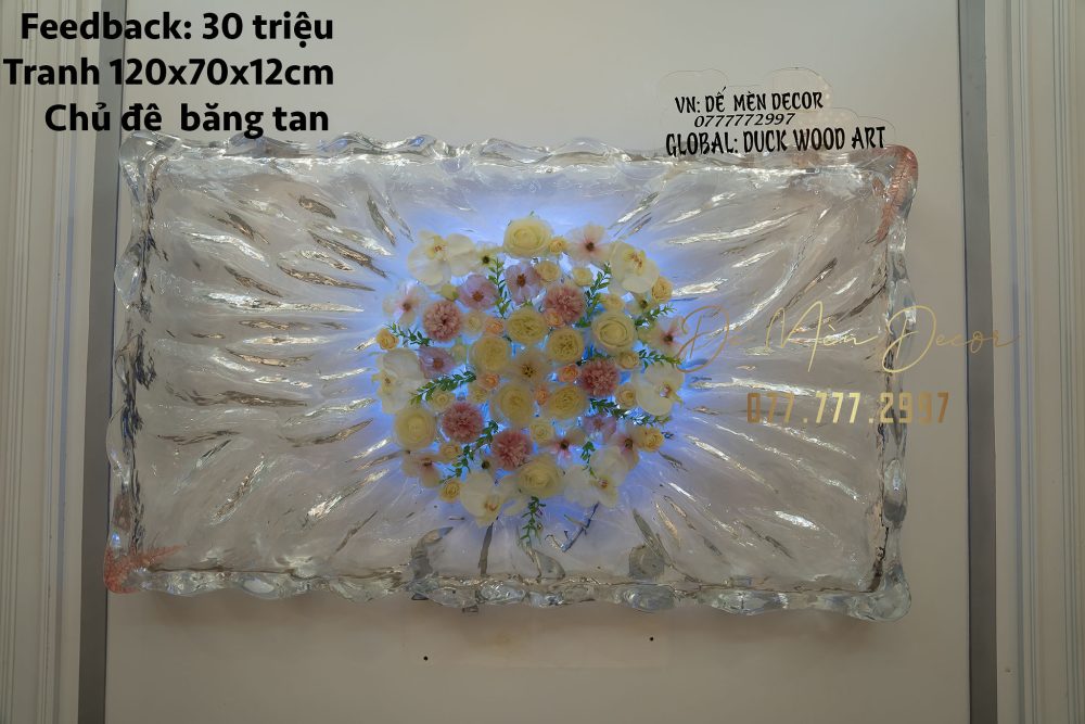 Tranh tường epoxy chủ đề băng tan - Ảnh 5