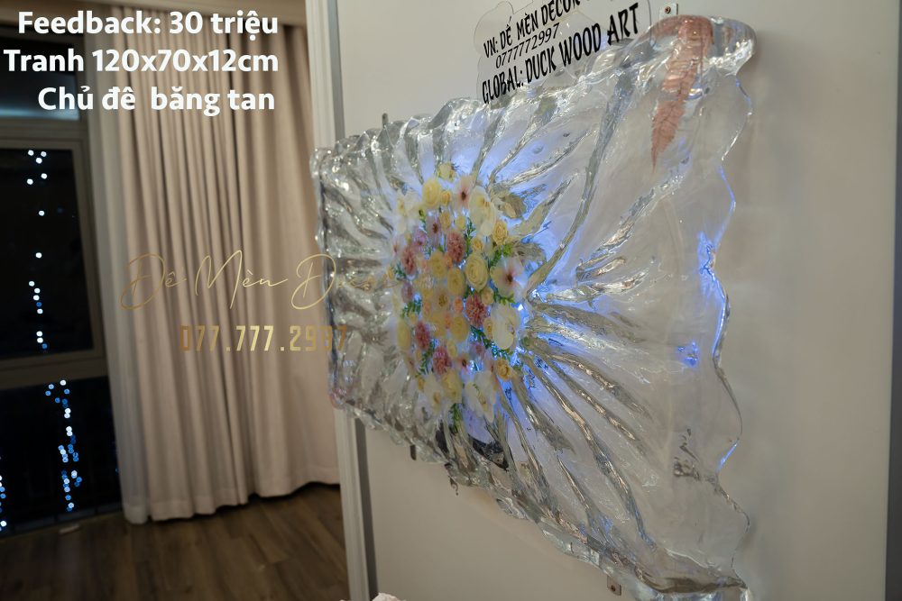 Tranh tường epoxy chủ đề băng tan - Ảnh 7