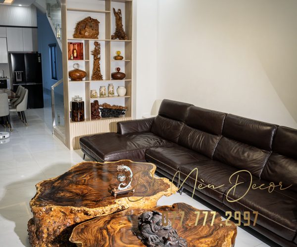Bàn sofa đôi nu me tây
