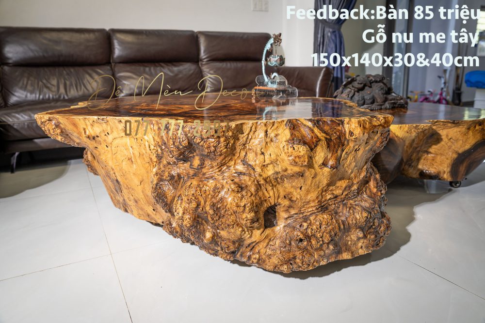 Bàn sofa đôi nu me tây - Ảnh 6