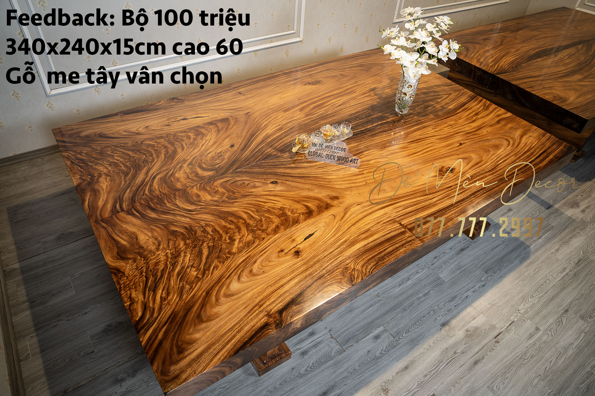 Sập gỗ, quầy bar, tranh tường, đồng hồ..