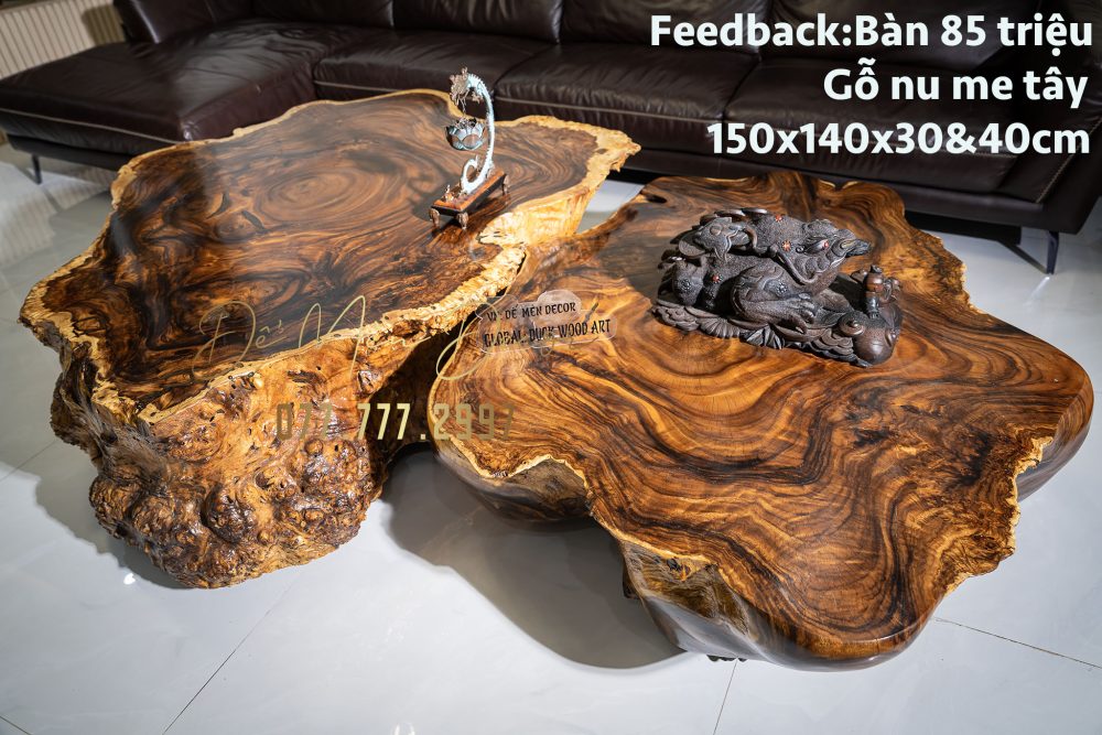 Bàn sofa đôi nu me tây - Ảnh 5