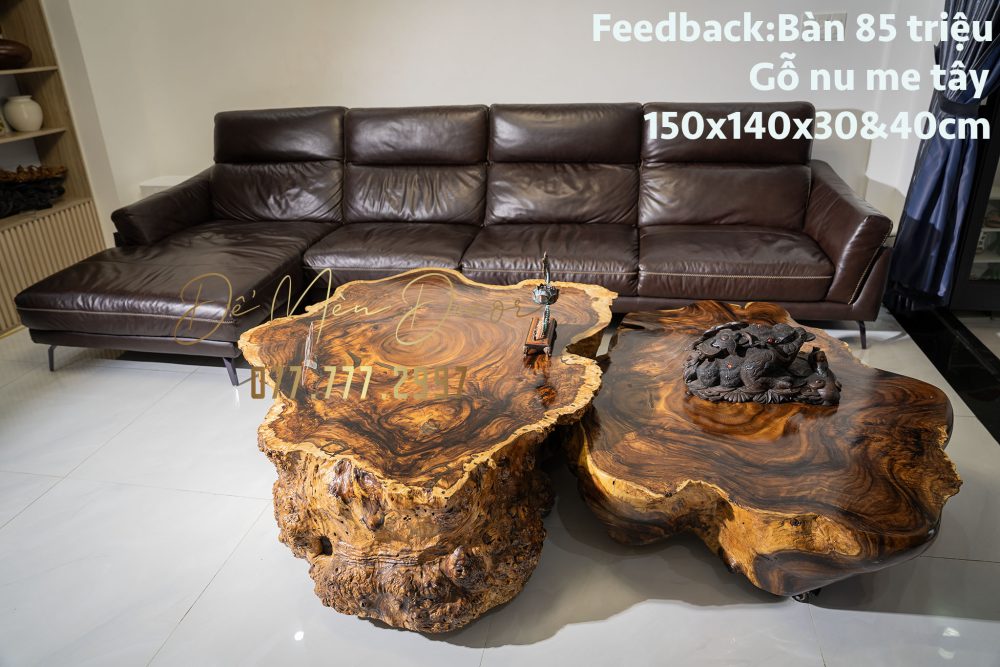 Bàn sofa đôi nu me tây - Ảnh 3