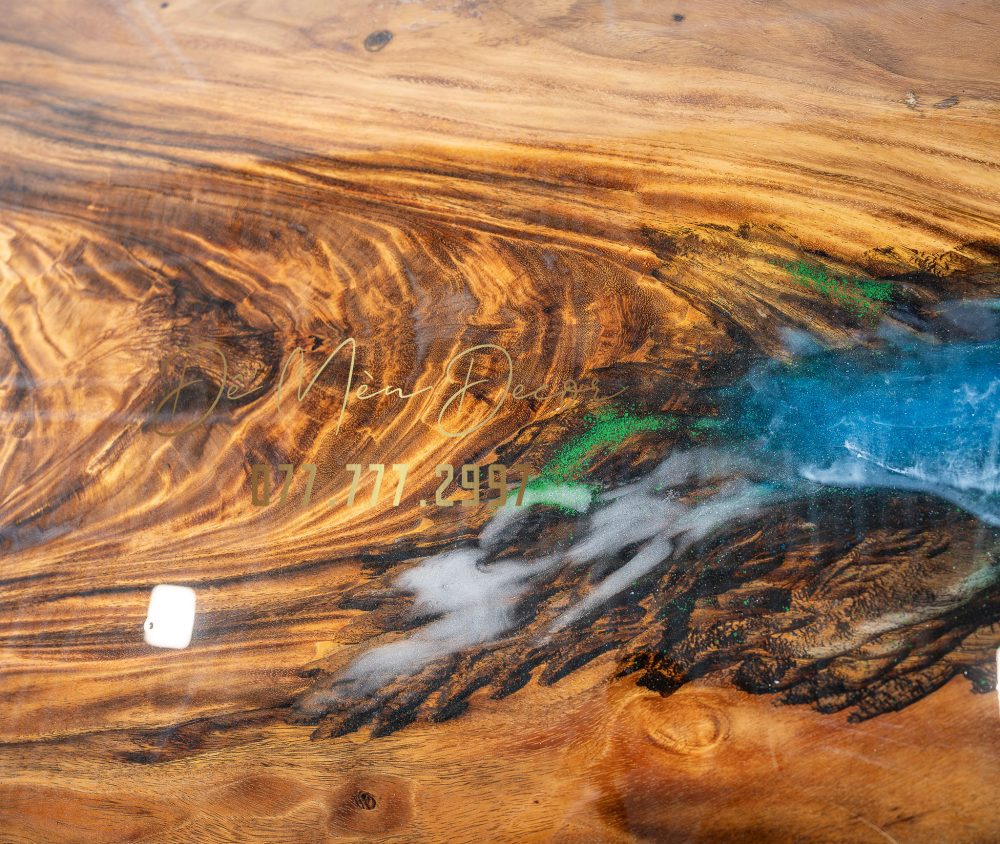 Bàn ăn epoxy đại dương - Ảnh 5