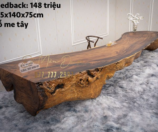 Bàn gỗ nguyên khối siêu khủng