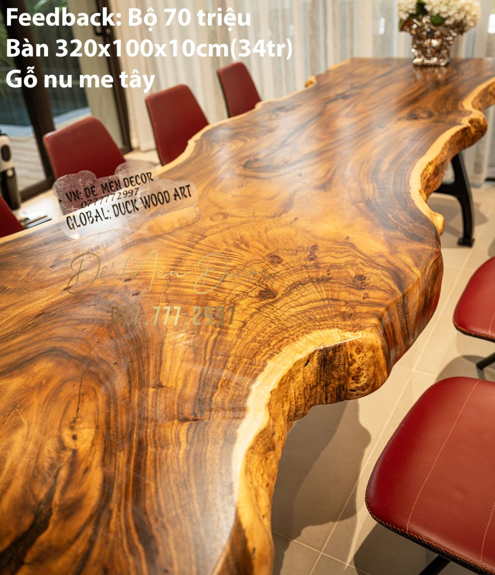 Bàn Ăn Gỗ 10 Ghế Cao Cấp - Ảnh 6