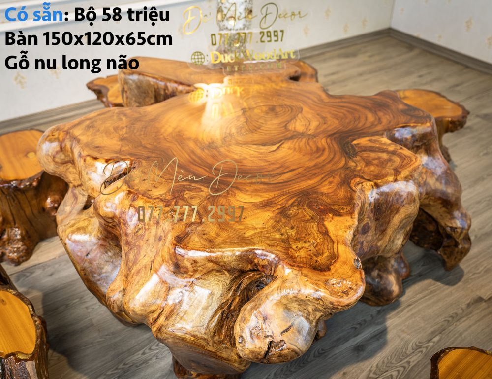 Bàn Gỗ Long Não Nu Đẹp - Ảnh 5