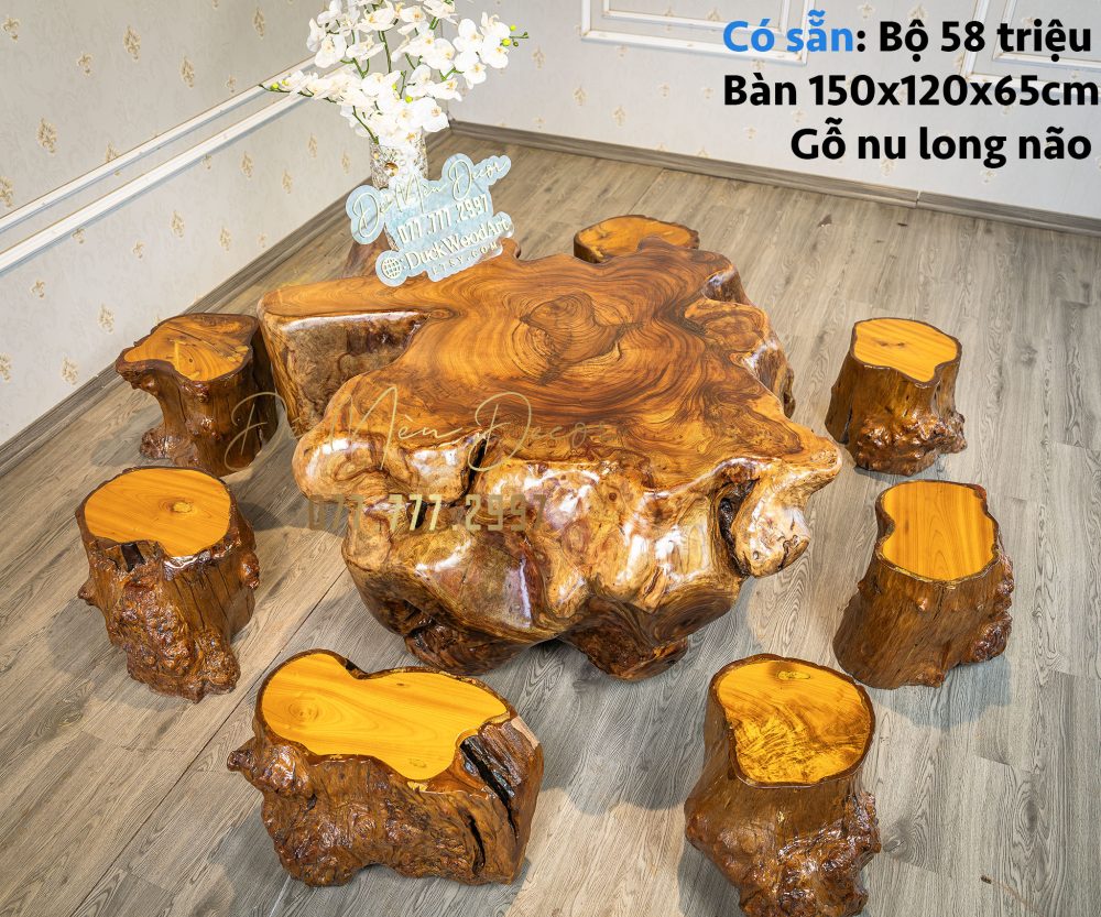 Bàn Gỗ Long Não Nu Đẹp - Ảnh 6