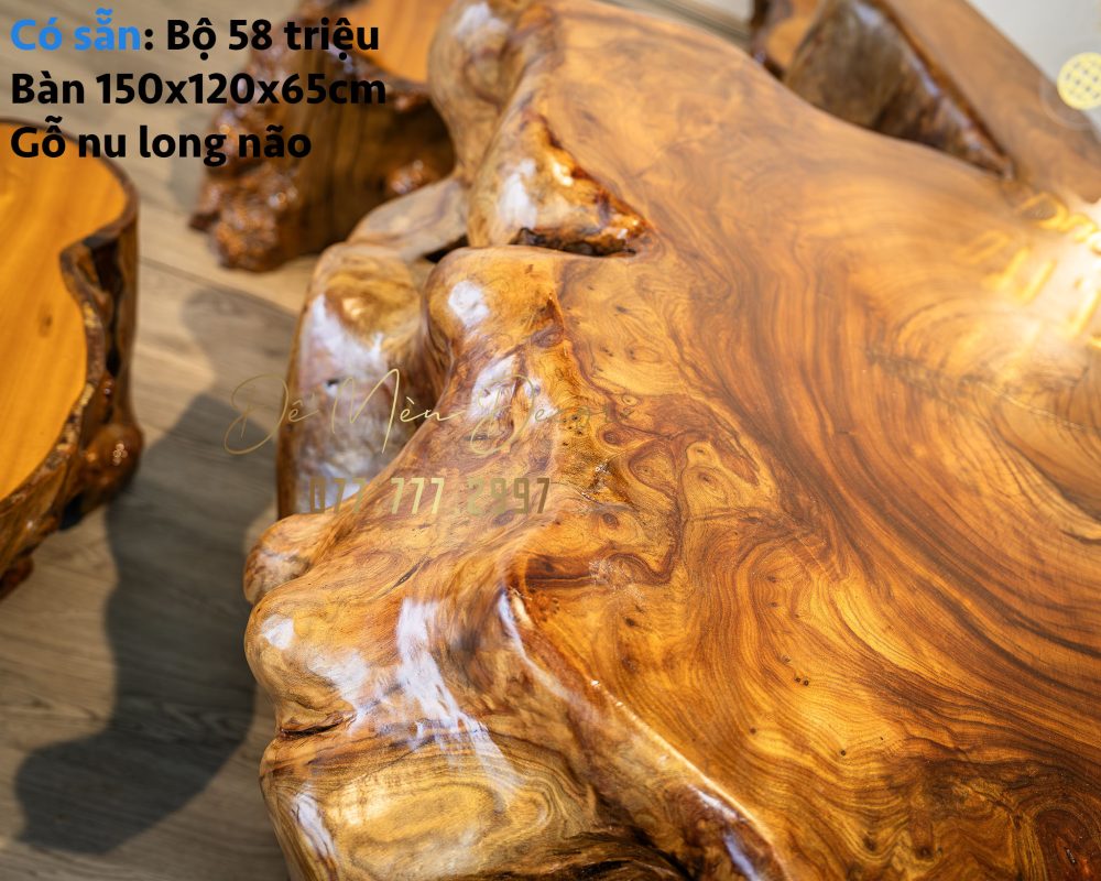 Bàn Gỗ Long Não Nu Đẹp - Ảnh 7
