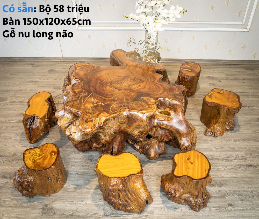 Bàn Gỗ Long Não Nu Đẹp - Ảnh 8