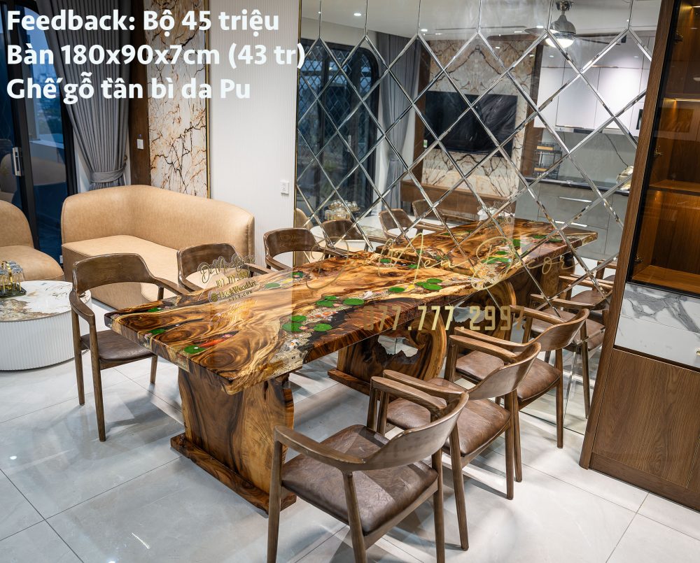 Bàn Epoxy Cá Koi Đẹp - Ảnh 5
