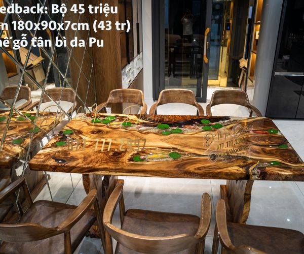 Bàn Epoxy Cá Koi Đẹp