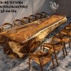 Bàn ăn nguyên khối nửa thân cây