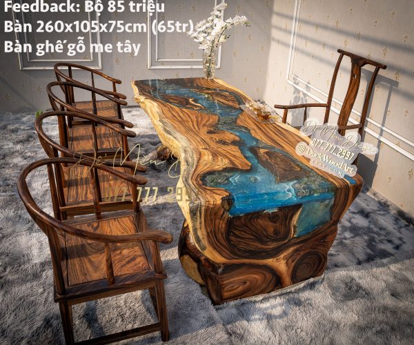 Bàn Làm Việc Gỗ Nguyên Khối Đẹp
