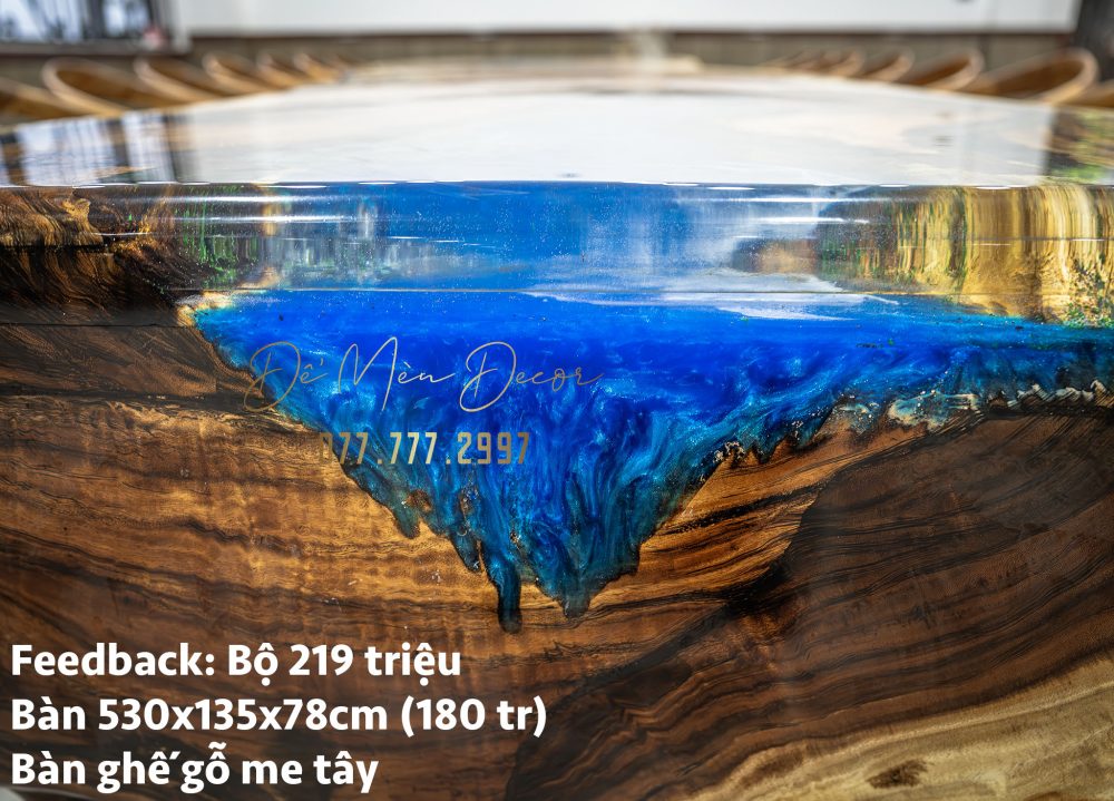 Bàn Resin Vẽ Cảnh Biển Đẹp - Ảnh 12