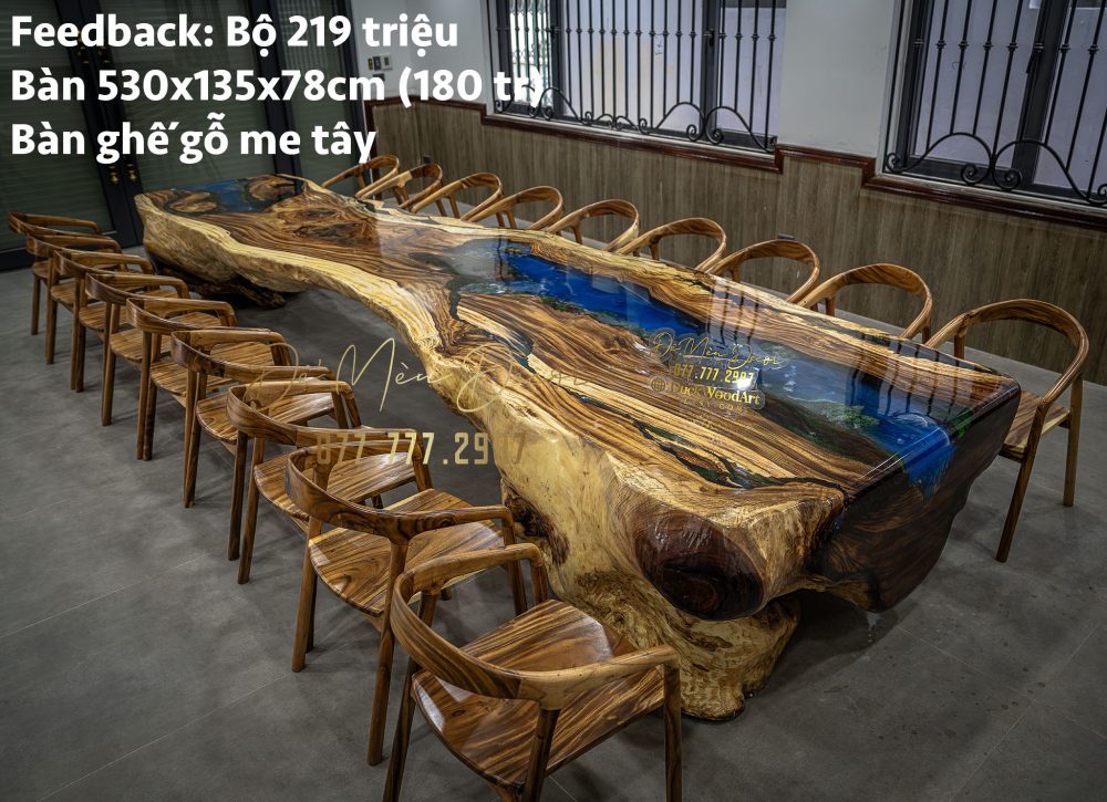 Bàn Resin Vẽ Cảnh Biển Đẹp - Ảnh 3