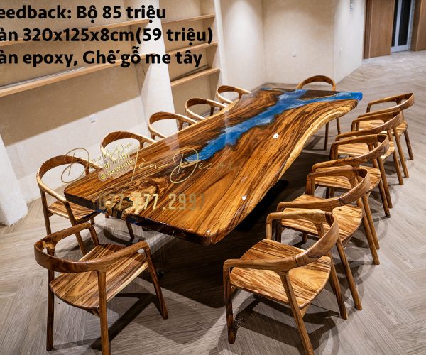 Bàn Epoxy Vẽ Cảnh Biển