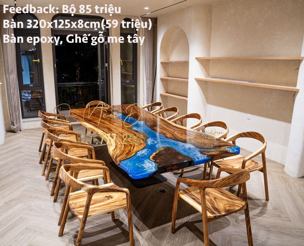 Bàn Epoxy Vẽ Cảnh Biển - Ảnh 2