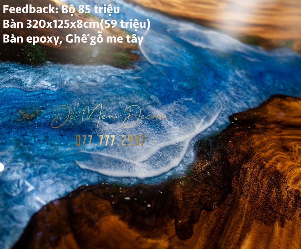 Bàn Epoxy Vẽ Cảnh Biển - Ảnh 7