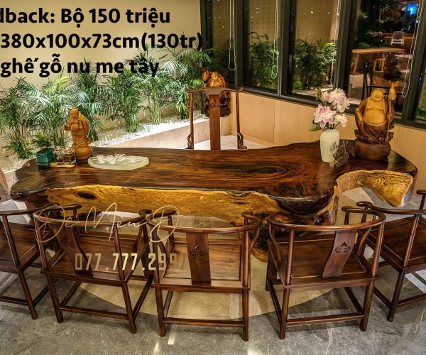 Bàn Trà Gỗ Nguyên Khối Cao Cấp